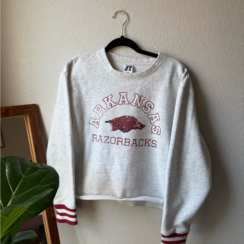 Arkansas Razorbacks Women's Gray Sweater